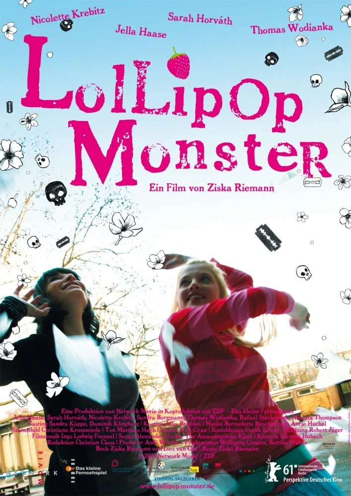 Film poster Lollipop Monster with coming-of-age soundtrack by composer Ingo Ludwig Frenzel.