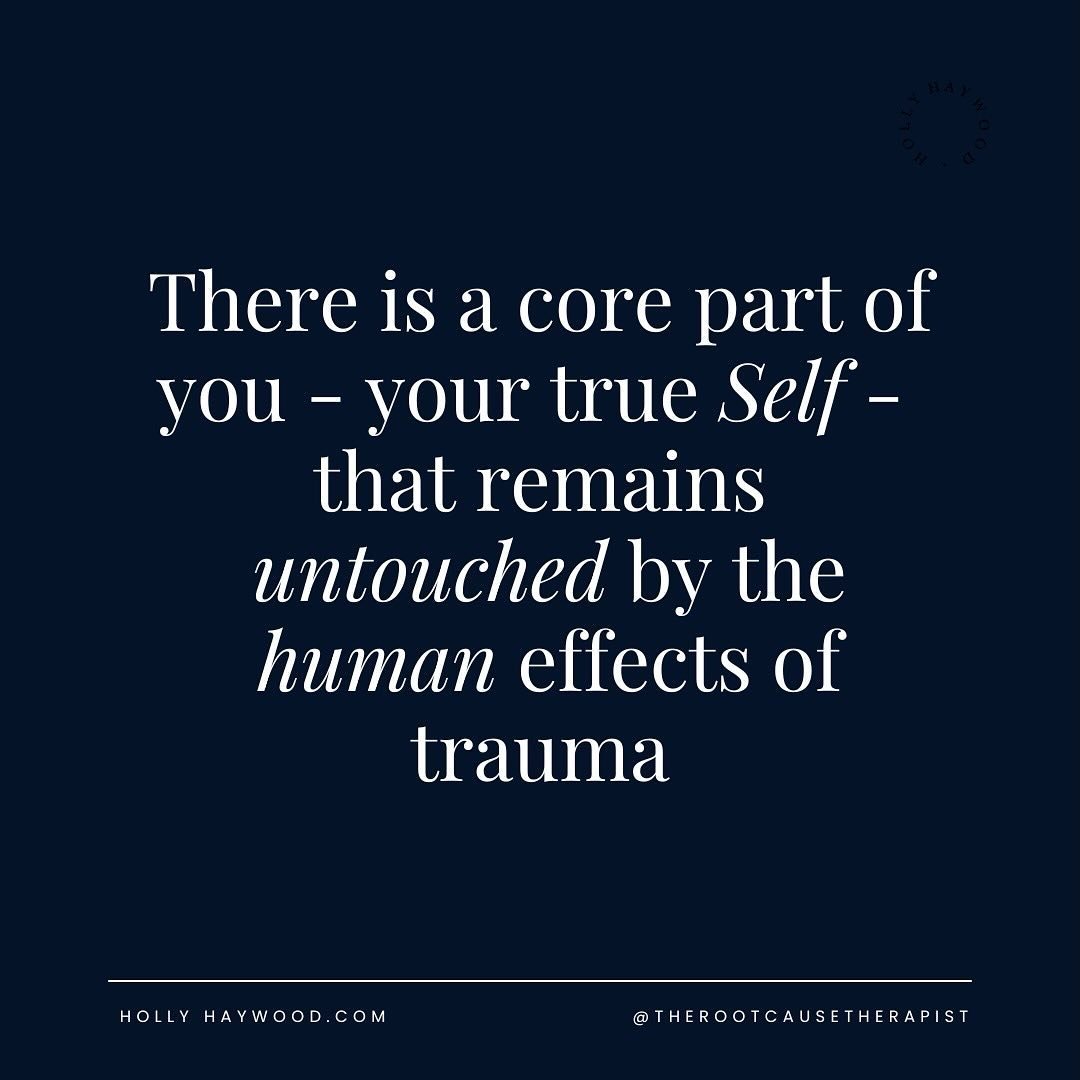 More accurately... it&rsquo;s not a part of you at all. It is you. There&rsquo;s an essence that exists inside of you - amongst the pain, the defence mechanisms you adopted as a child, the responses that your body has mounted to adapt to situations o