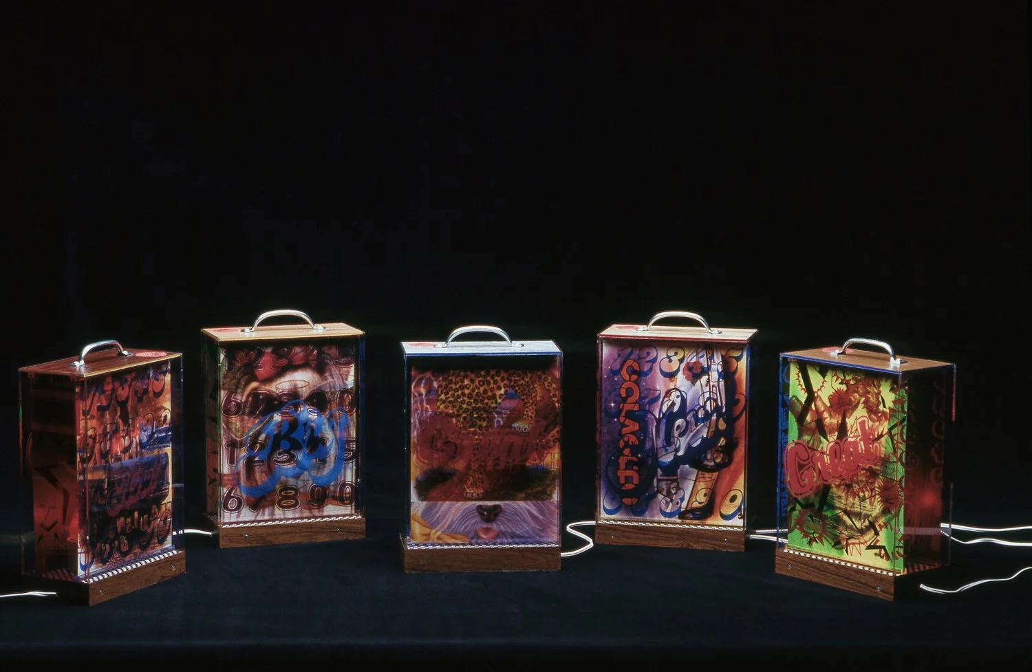 Blow-Outs, 1990/ Series of 5 unique two-sides boxes