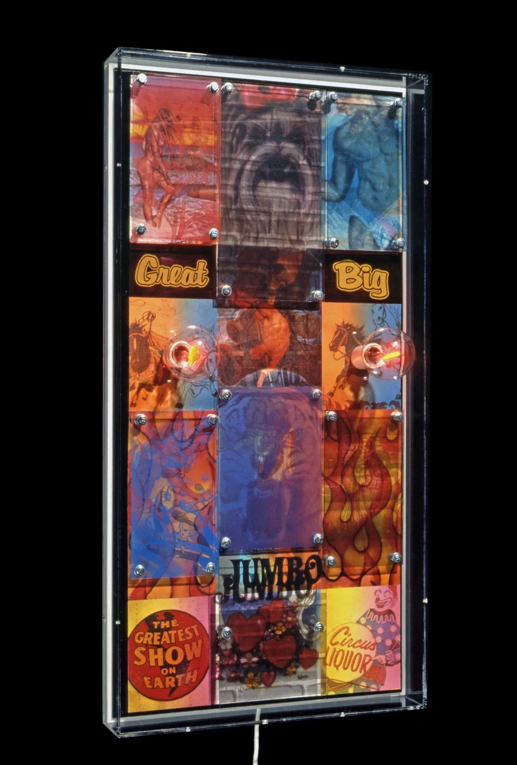 Sideshow, 1990, Mixed media, 39" x 20" x 7"