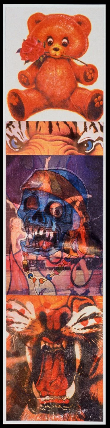 Jungle Shriner, 1990, Heat transfer on paper