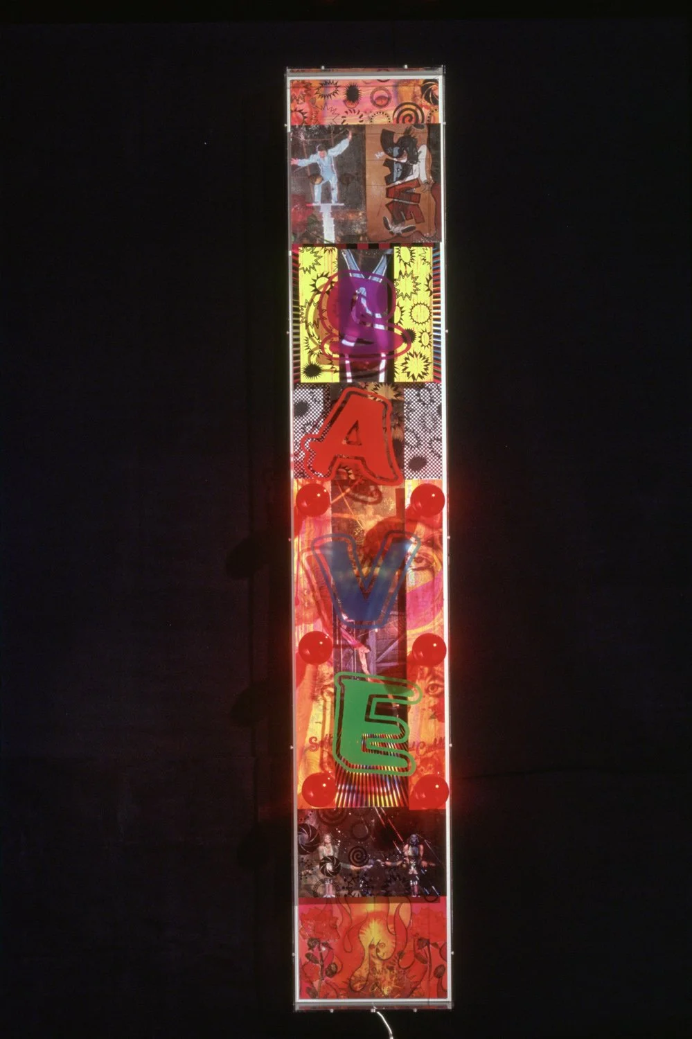 Double-Take, 1989, Mixed media 86" x 14" x 7"