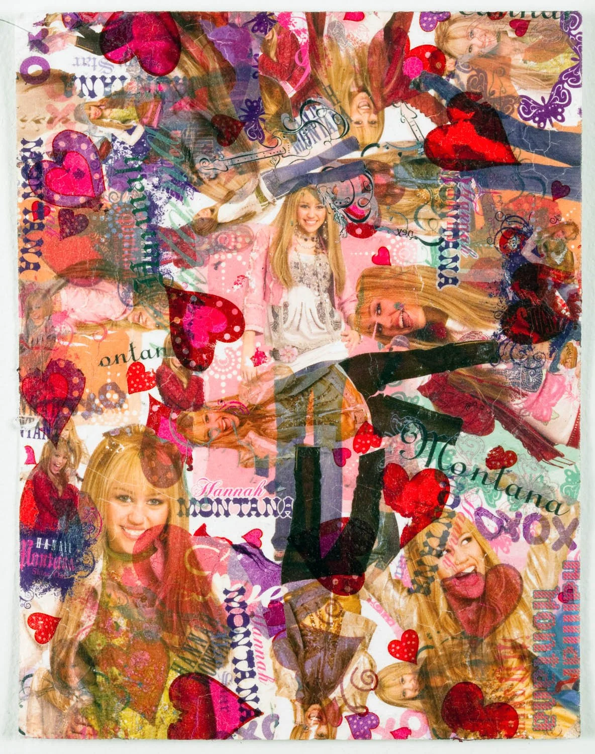 Mini-Montana, 2008, Temp. tattoos on paper,  6 x 5"