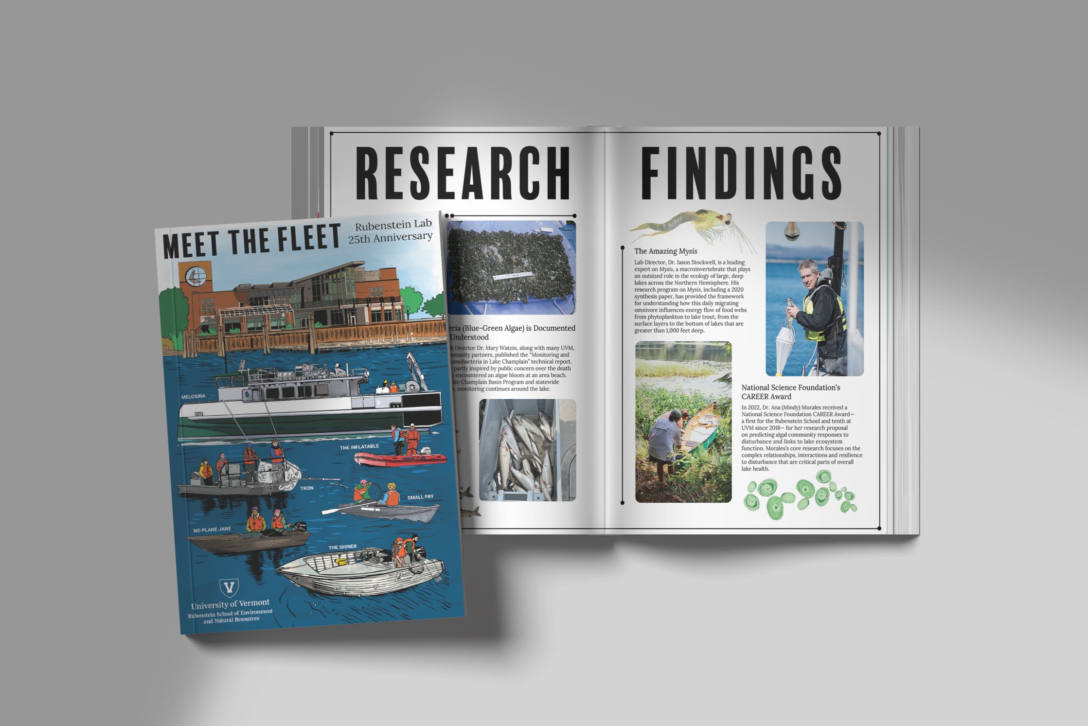 Rubenstein Ecosystem Science Laboratory Commemorative Booklet and poster insert, University of Vermont Foundation, 2025