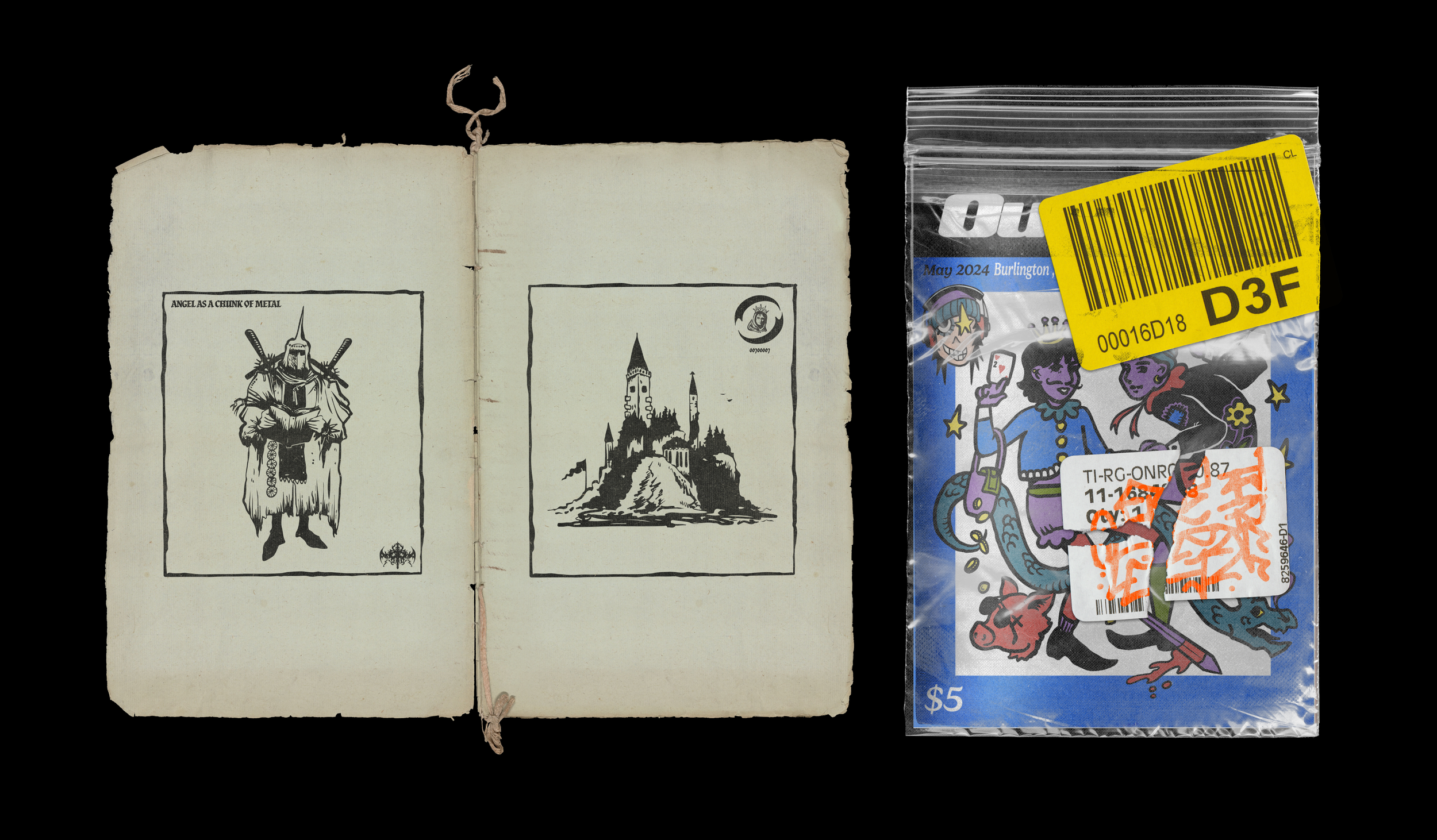 Burlington's Our Way Zine cover and illustrations, 2025