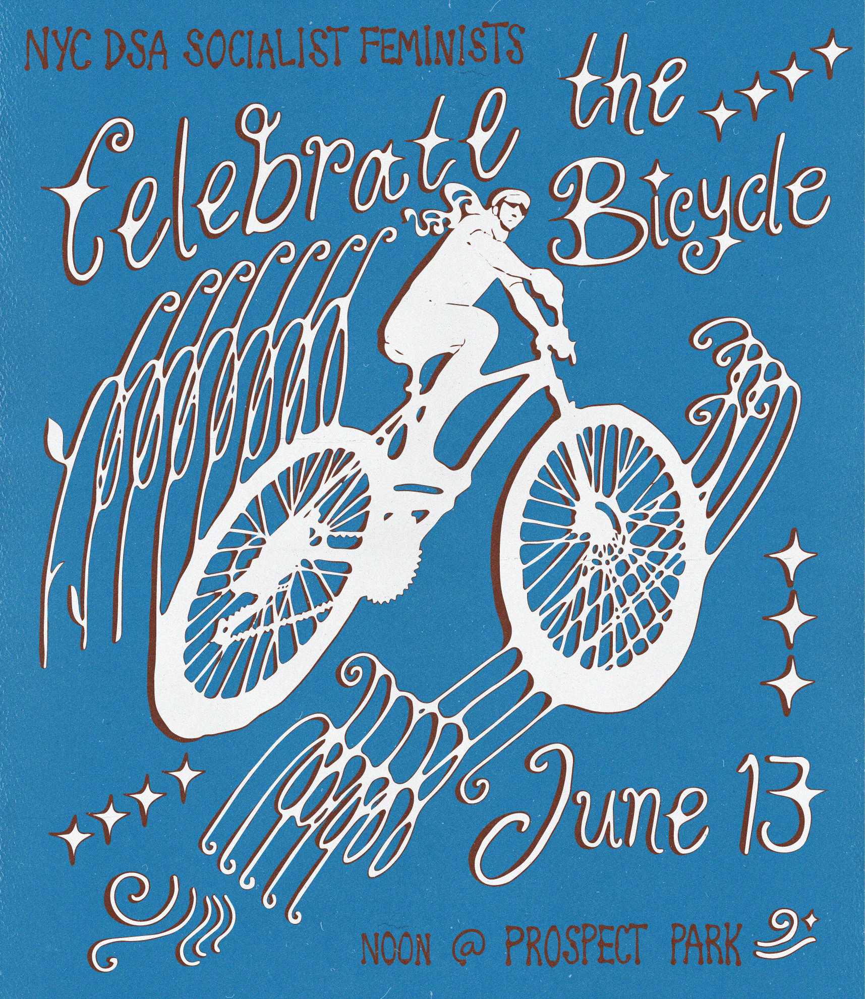 Bike Day Celebration flyer, NYC DSA Socialist Feminist Working Group, 2026
