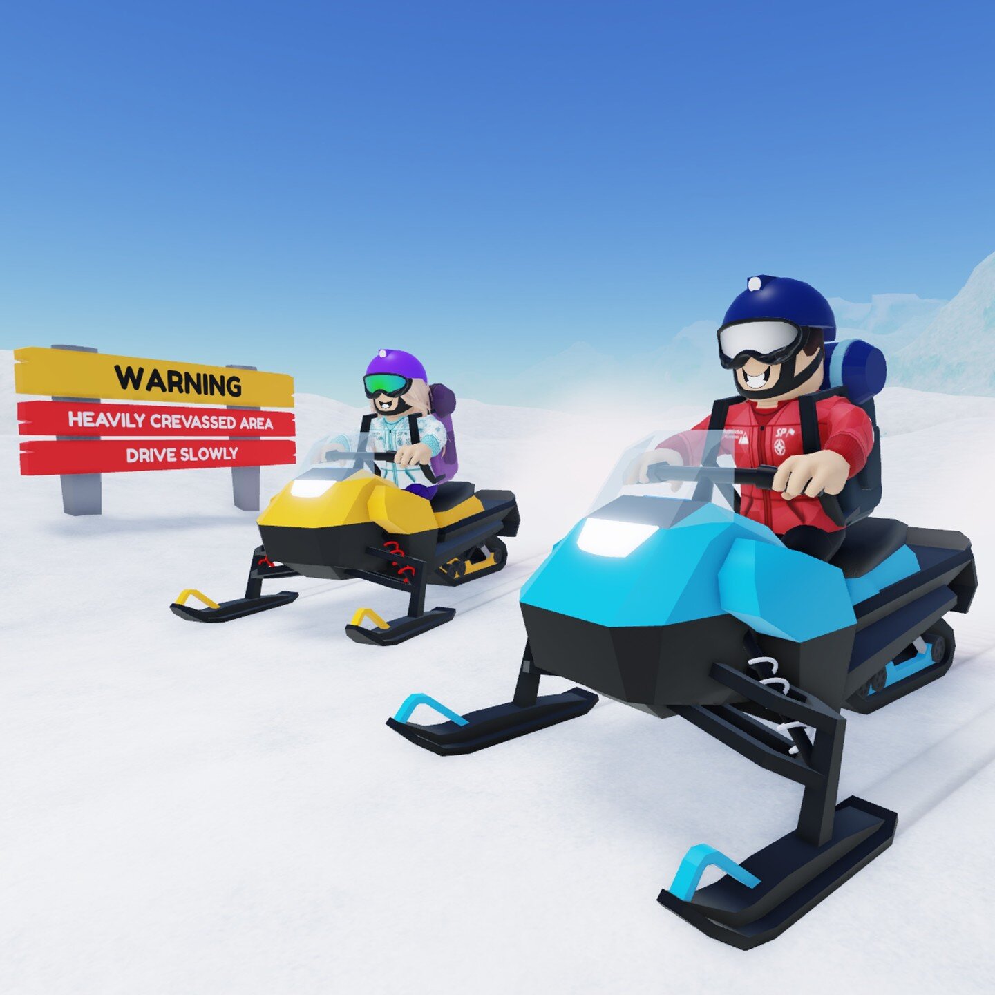 Snowmobiles arriving soon to Expedition Antarctica! Who's excited? 😁
#roblox #expeditionantarctica