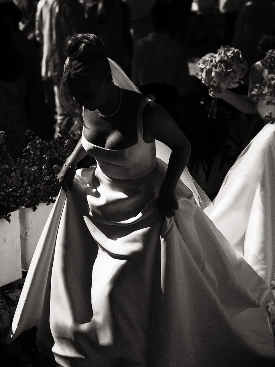 Into the light - love the chance for a good black and white unposed bride photo. 

#weddingreportage #monochromatic #documentaryweddingphotographer #realweddings #blackandwhiteweddingphotography #monochrome #blackandwhitephotography #greecewedding #w