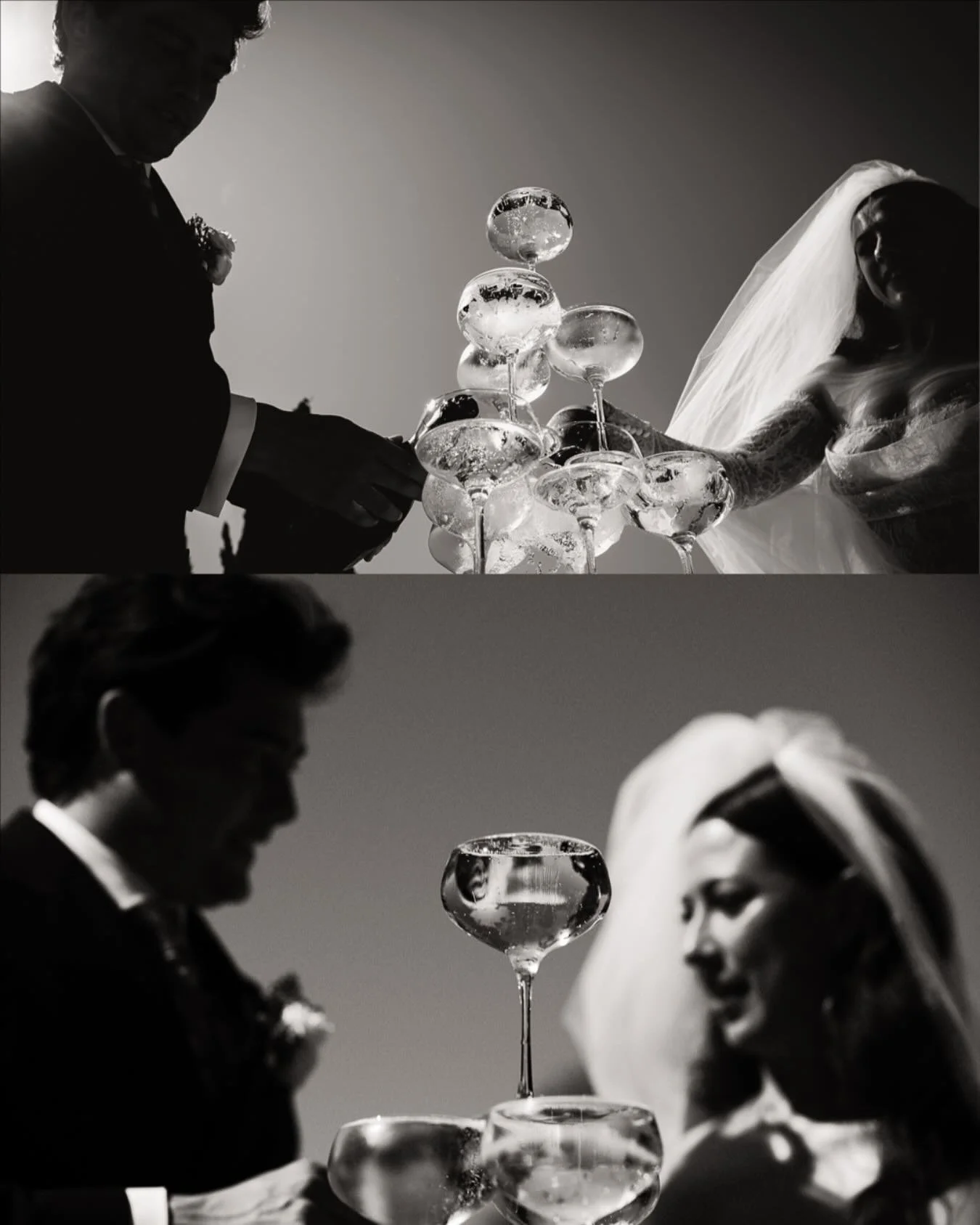‘Time for a drink or three..’ - the good old champagne tower. Always looking for a different angle. Lovely strong light in this wedding.
#monochrome #blackandwhitephotography #documentaryweddingphotography #weddingphotojournalism #fujixp