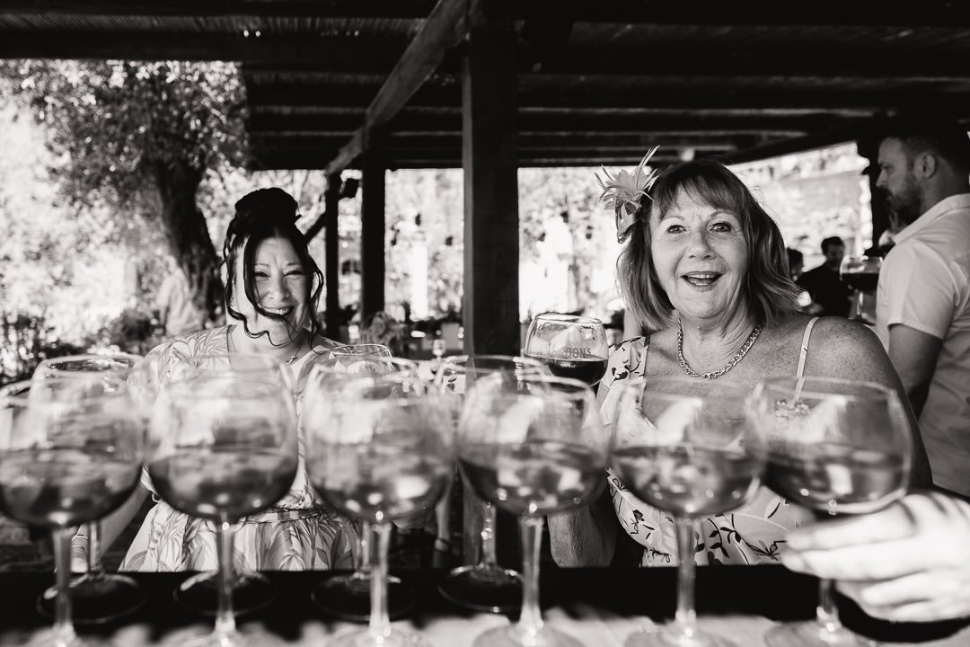 Maybe just the one - a candid where I got spotted but love the smiles. Cocktail hours during weddings are my favourite time. Every one is more relaxed and there are always stories to tell. 

#documentaryweddingphotography #weddingguests #photojournal
