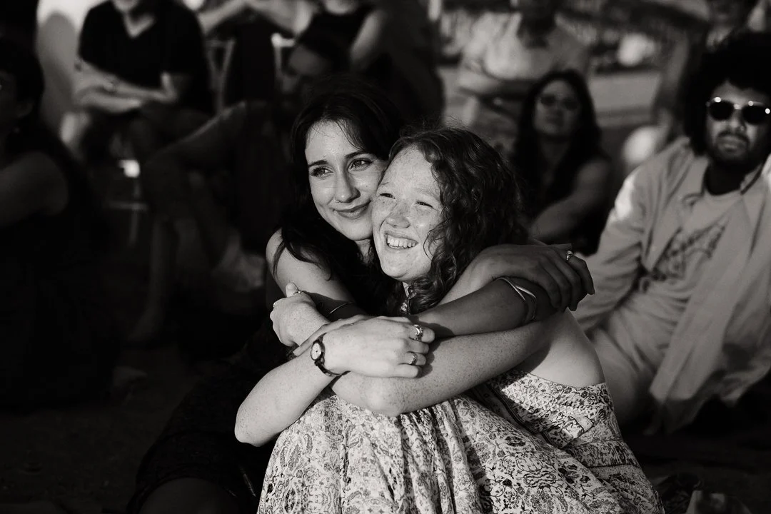 Behind you - love turning around and capturing wedding guests reactions. They came all that way to see you, so it's great to see them in your wedding photos. #documentaryweddingphotographer #greeceweddingphotographer #destinationweddingsingreece #unp
