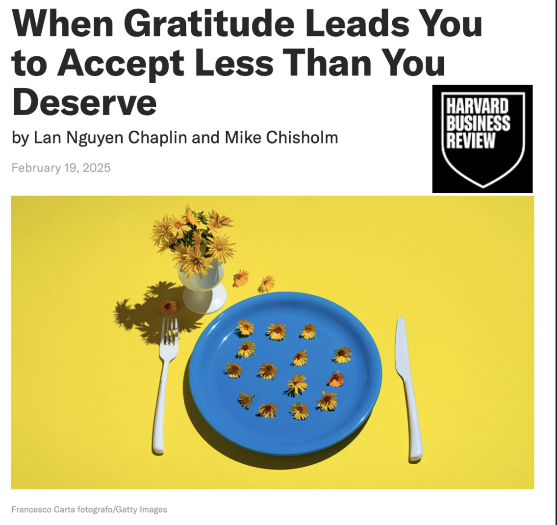 Mike Chisholm: When Gratitude Leads You to Accept Less Than You Deserve