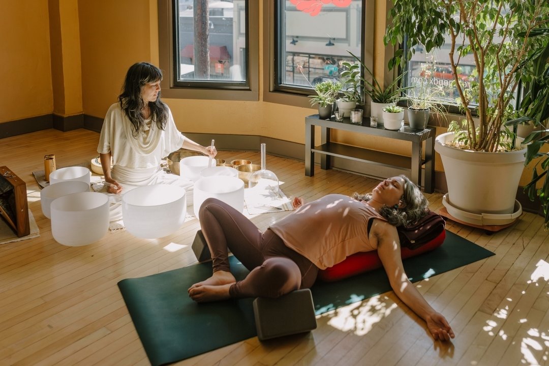 Restorative Yoga + Sound Journey
with Danielle Clothier + Laura Yee
Saturday, April 28th 6-8pm

Join us for a deeply relaxing and replenishing evening of restorative yoga paired with a live sound journey designed to help you release tension, reset th