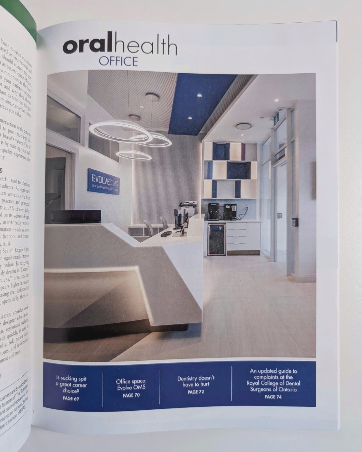 Evolve OMS featured in Oral Health Magazine 

#PROP #PROParchitecture #dental #oms #surgical #clinic #Hamilton #oralhealth #magazine #design #interiordesign