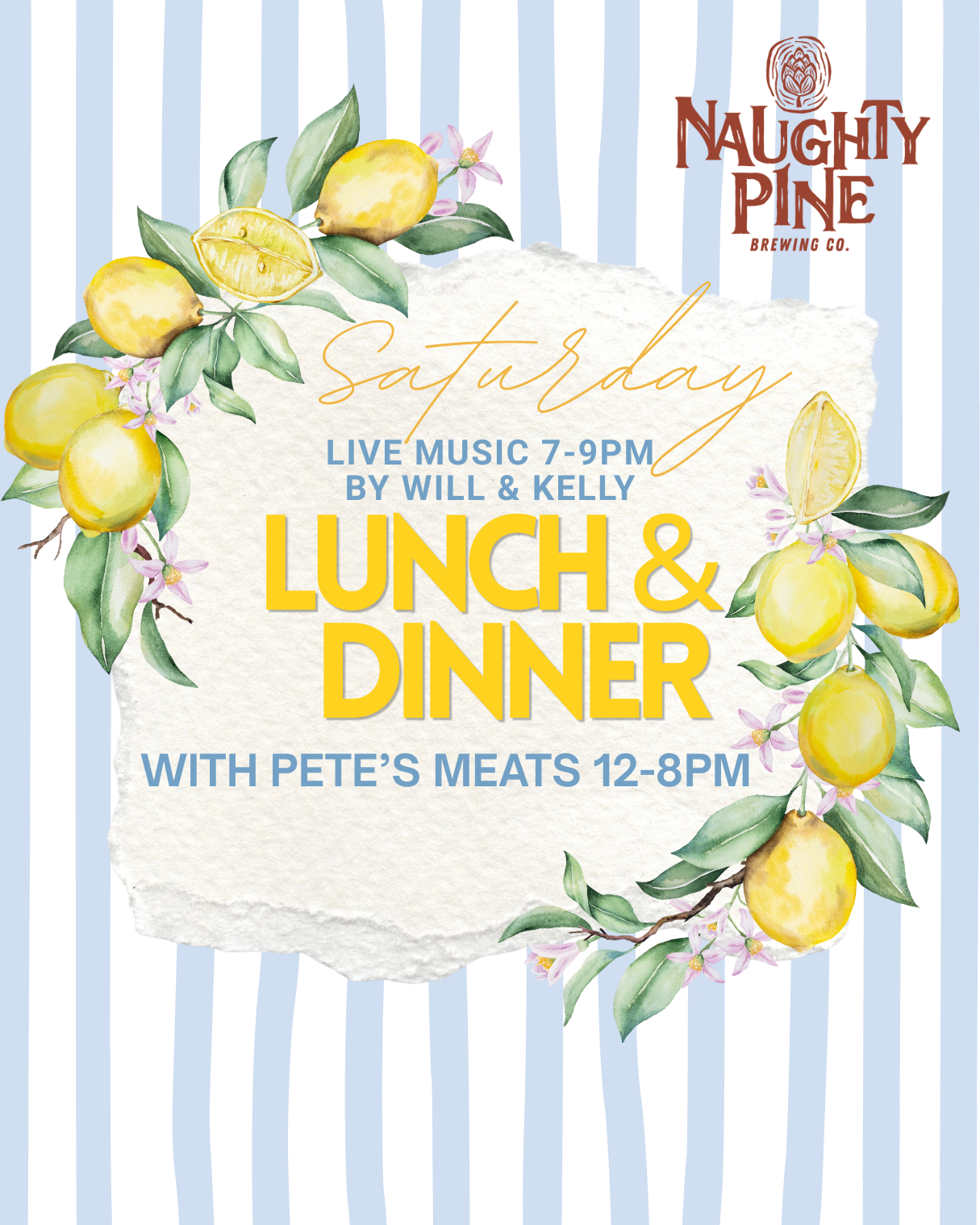 BBQ 12-8pm. Live Music 7-9pm.