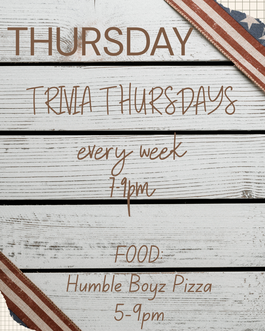 TRIVIA THURSDAYS