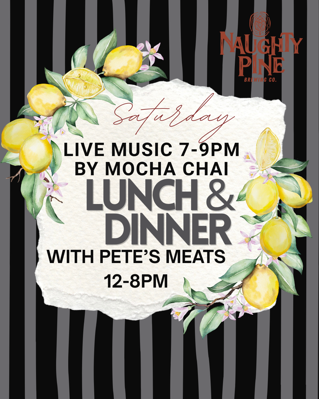 BBQ 12-8pm. Live Music 7-9pm.
