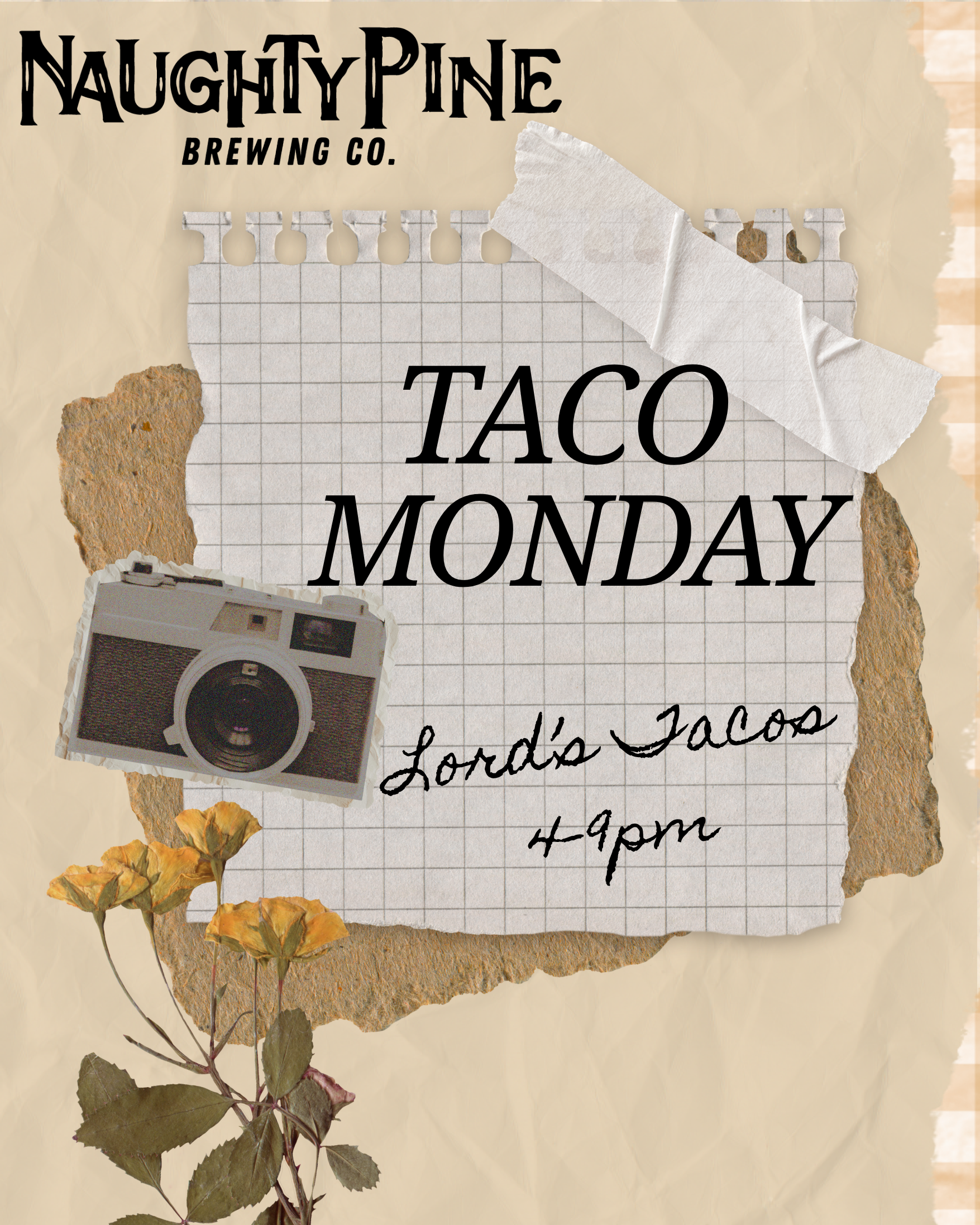 Open 4-9pm. Tacos 4-9pm.