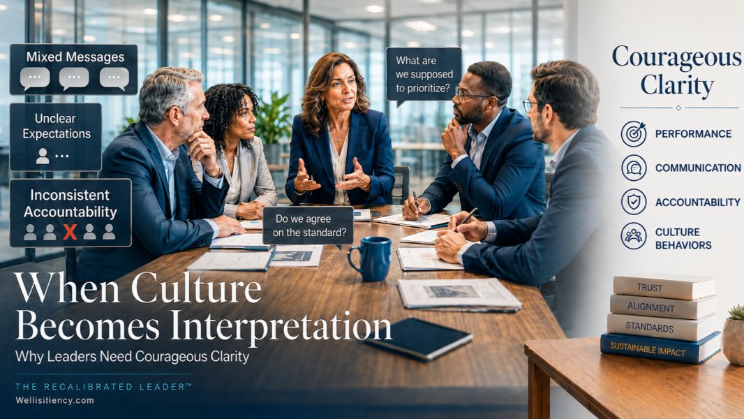 When Culture Becomes Interpretation: Why Leaders Need Courageous Clarity.