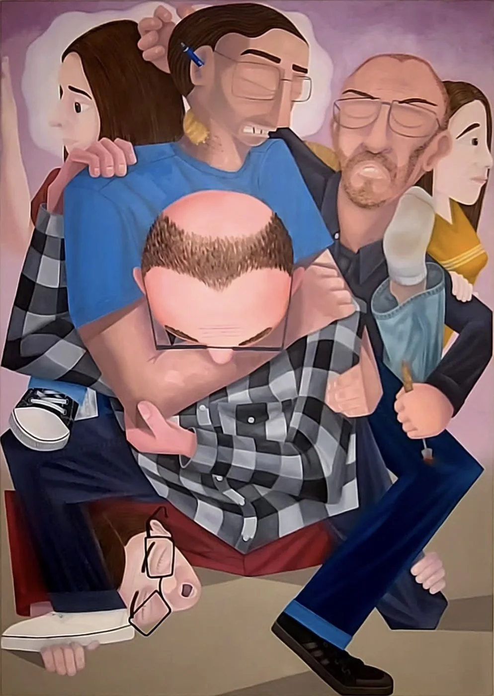 The Battle of Who Knows Best%22, 2023, Oil on canvas, 60%22 x 48%22.jpg