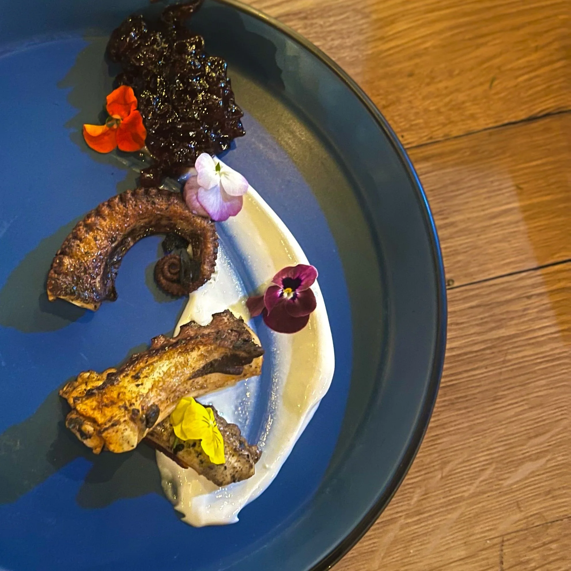 Octopus; Cranberry Chutney & Skyr
