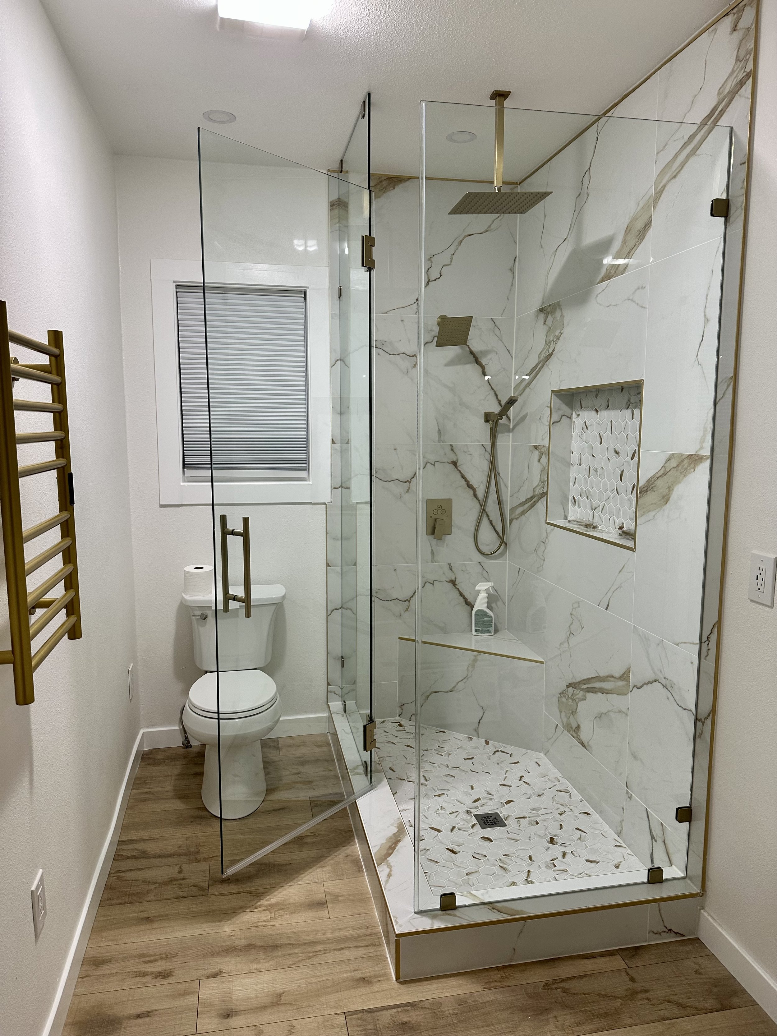 Bespoke Frameless Glass Shower Door Installation