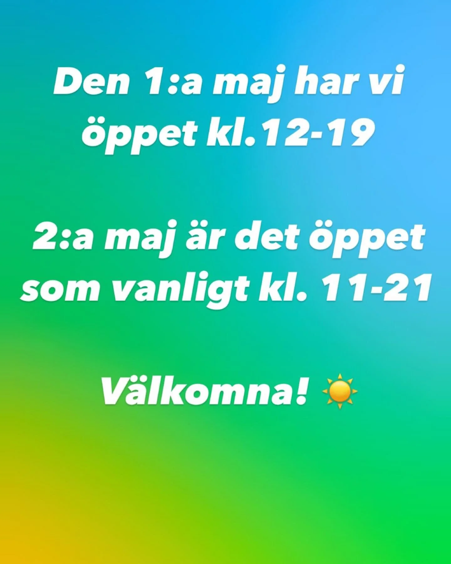 Hoppas ni f&aring;r en riktigt fin valborg och en go ledighet f&ouml;r ni som &auml;r det 😎