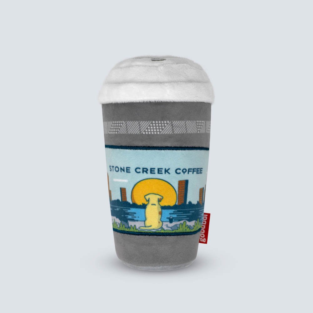 Custom Coffee Cup Dog Toy Stone Creek.jpg