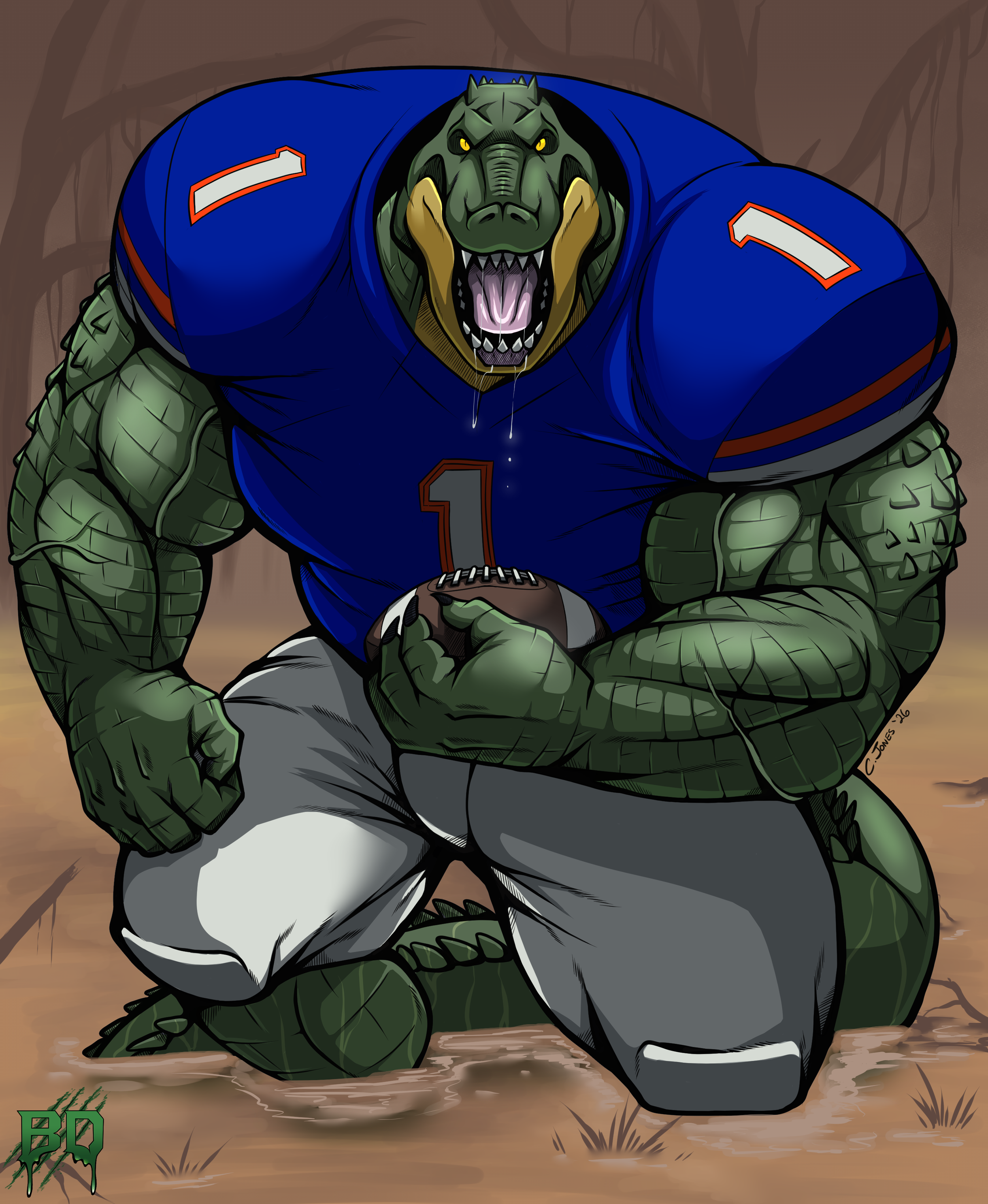 Florida Gators Monster Football Mascot