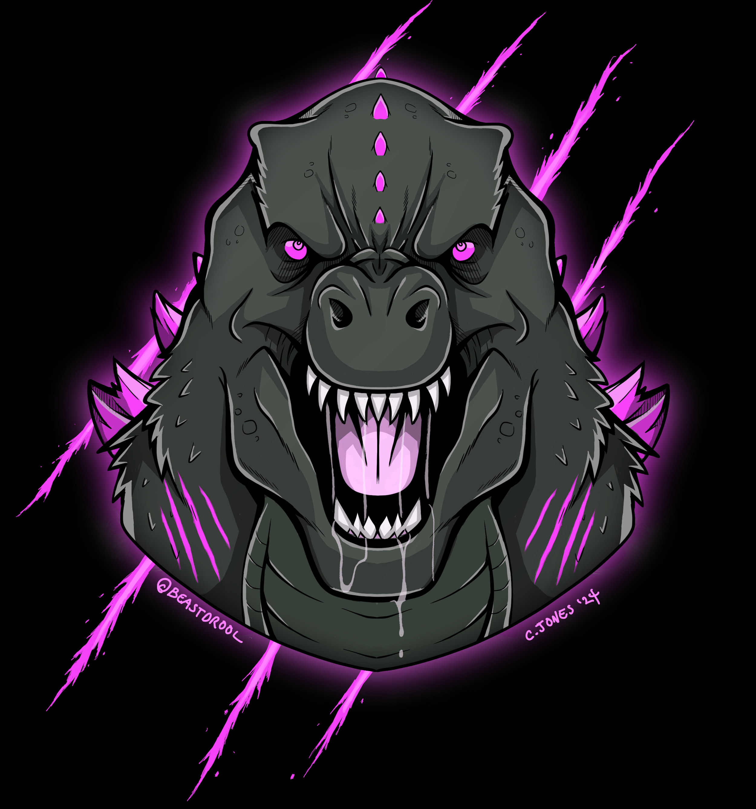 Godzilla Tattoo Design