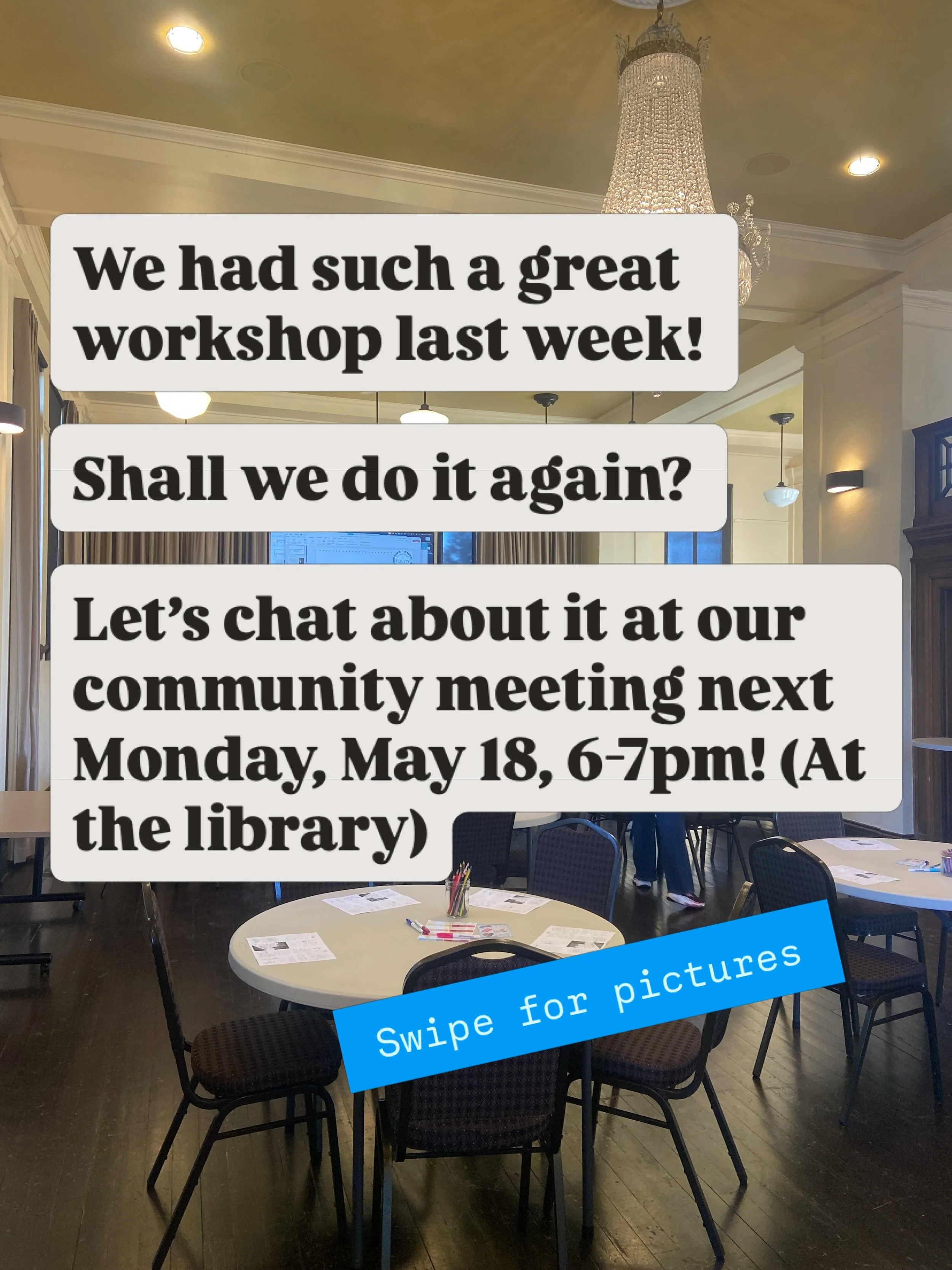Our Speak Up at School workshop was a success!!! We had people of all ages, stickers, art, community, conversation, and more! 

Shall we offer the workshop again? 

Let us know in the comments! ⬇️ 

Or&hellip;let&rsquo;s chat about it next Monday &md