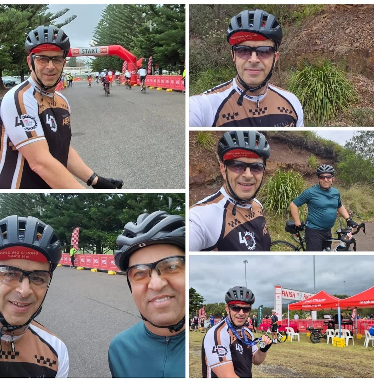 🔵⚪️⚫️ Another Year. Another MS Gong Ride conquered by this legend @gsousou73 

80km Ride for Multiple Sclerosis 🙌

Light-weight for our resident cyclist George. 
52 and getting fitter and stronger every year 💪

Well done mate! 🤝

🔵MIND.⚪️BODY.⚫️