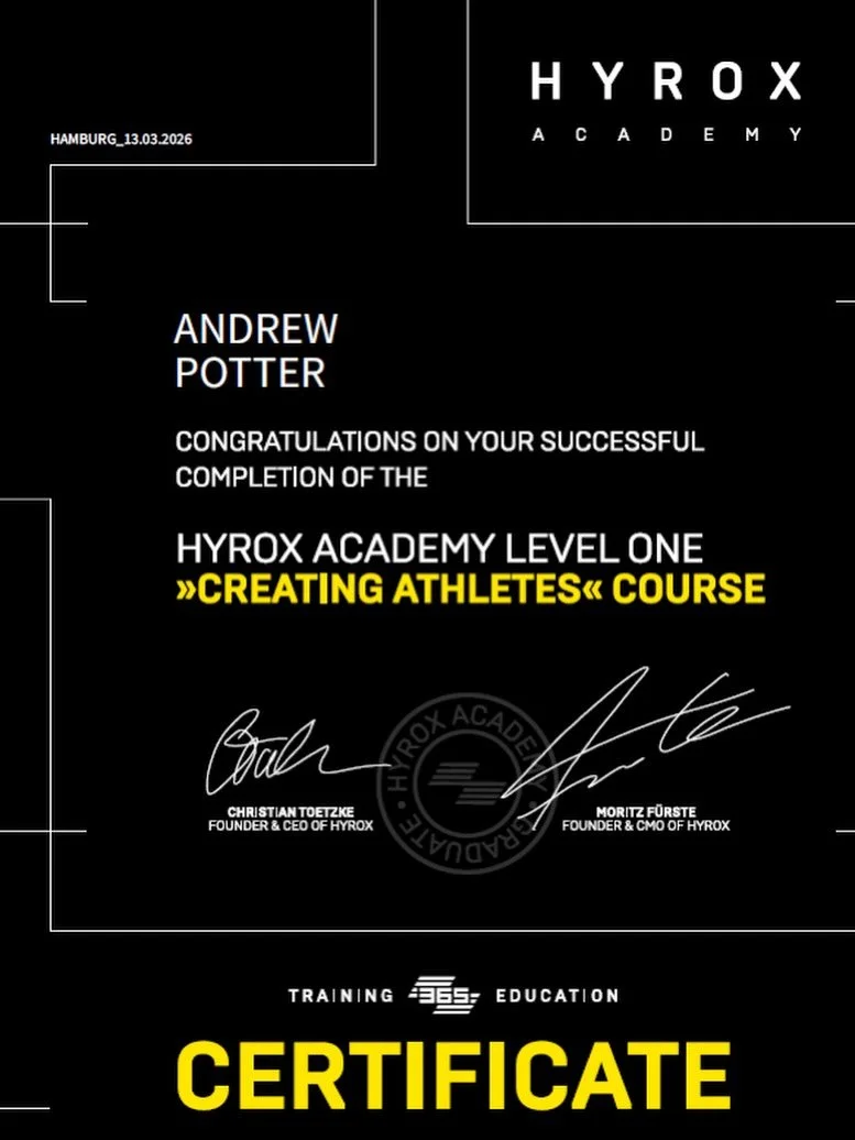 🔵⚪️⚫️ HYROX365 Level 1 Creating Athletes ✅
👨&zwj;🎓🏃🏾&zwj;♂️

I&rsquo;m committed to Team Transform being the undisputed destination for HYROX enthusiasts in the Fairfield/Bankstown LGA, and have completed this certificate to further showcase tha
