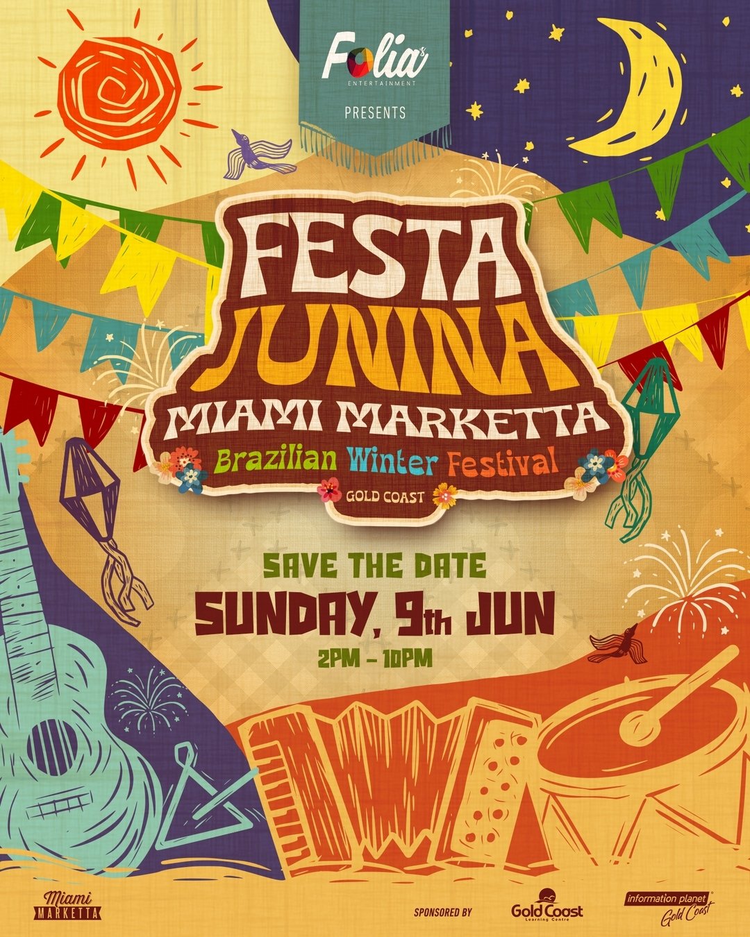 🎉 JUST ANNOUNCED - FESTA JUNINA! 🎉

Festa Junina or June Festival, also known as the festa de S&atilde;o Jo&atilde;o are celebrated during the month of June nationwide in Brazil.

The day will be fulfilled with many food stalls cooking delicious tr