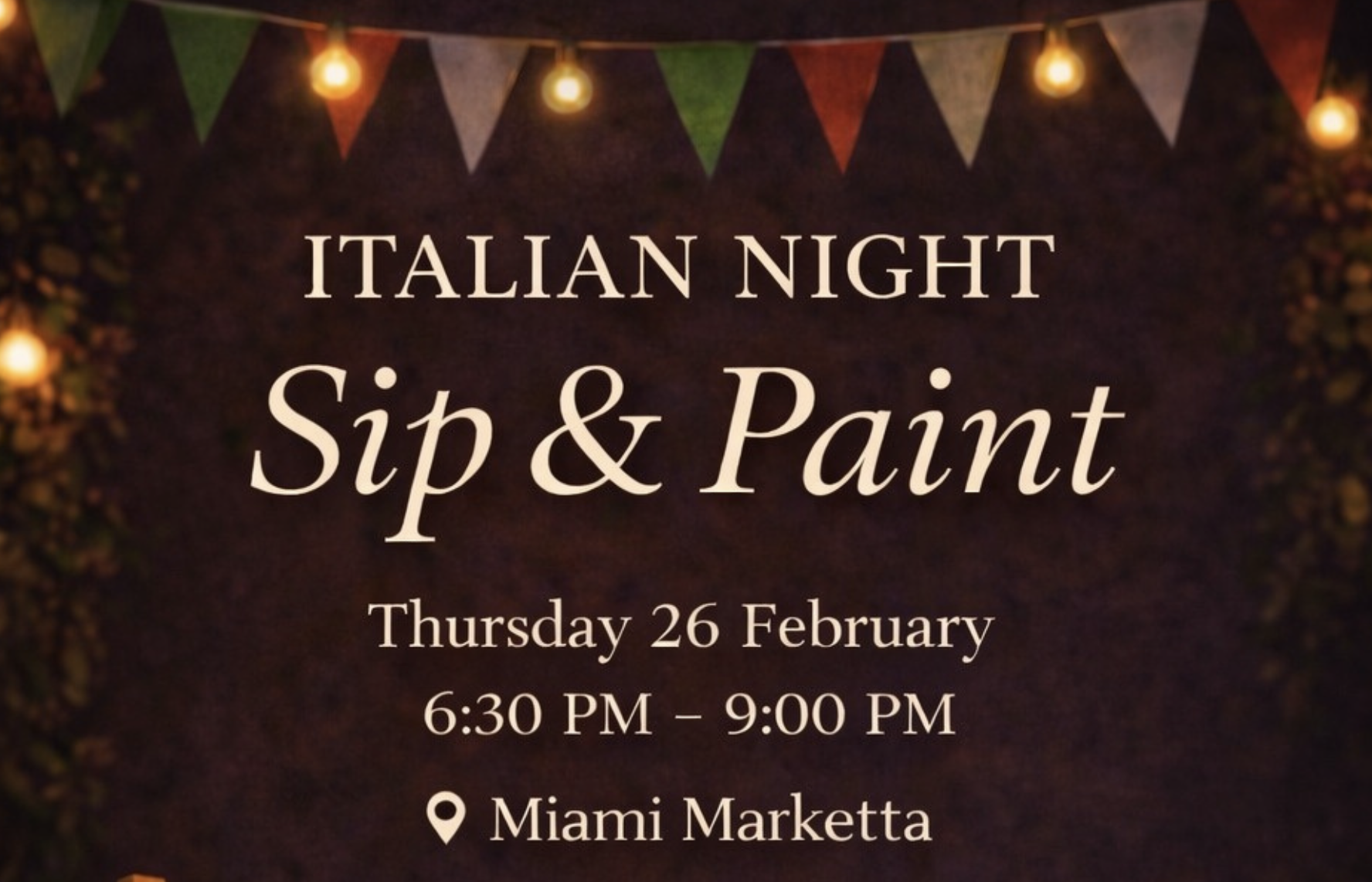 Italian Night - Sip &amp; Paint