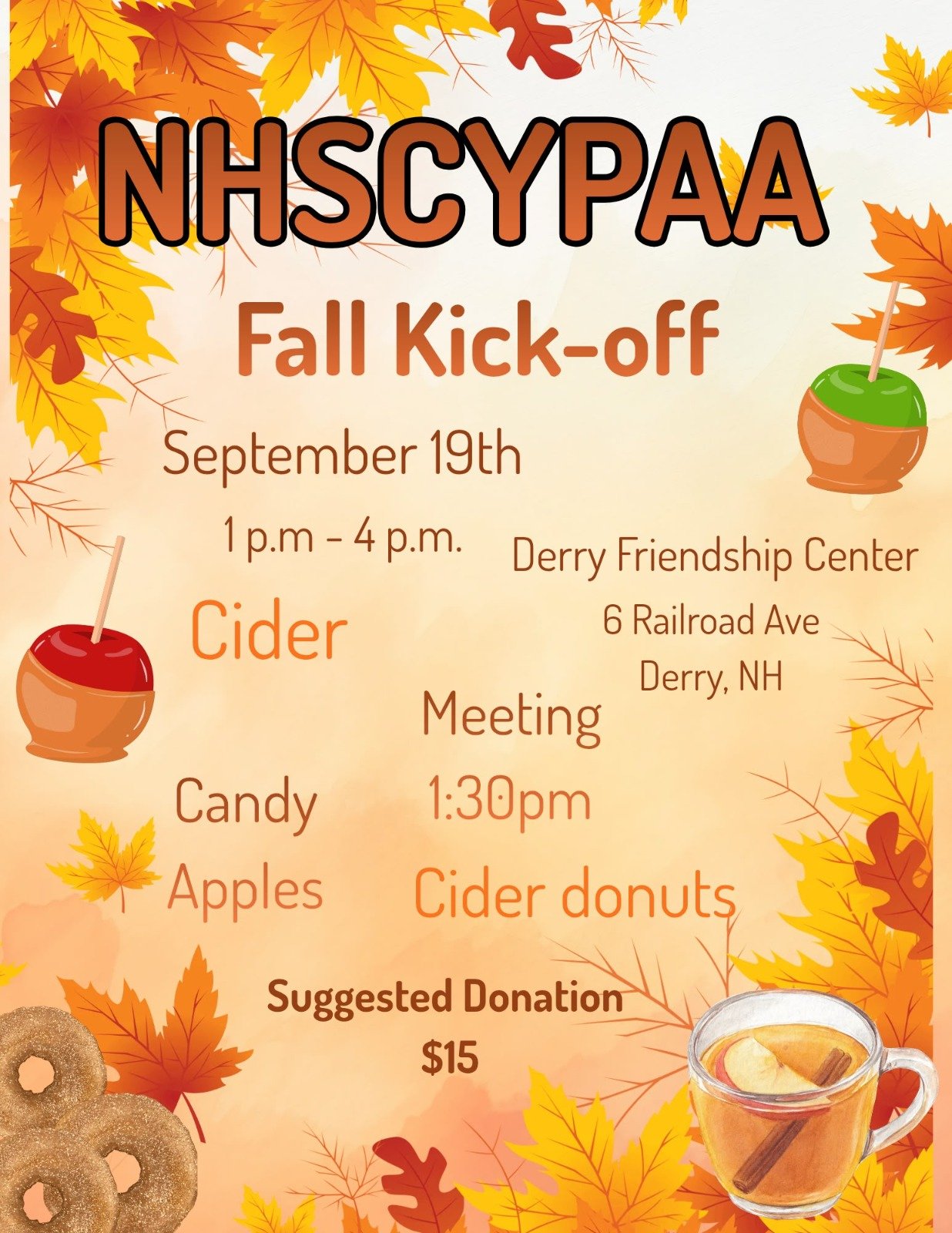 NHSCYPAA Fall Kick-off!