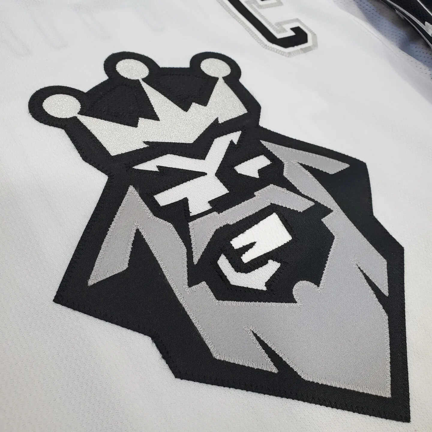 My first custom jersey in a while, so it had to be special. Even better that the Kings are in the middle of a battle for Round 2 right now. 
So many little details in this one, starting with a custom made Burger King crest. Using multiple cutting me