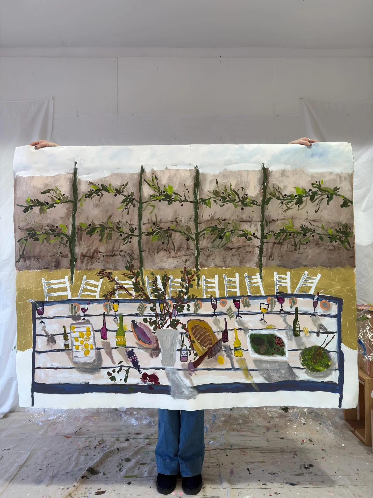 L O N G  L U N C H π΄
Capturing the magic of entertaining, friends, family, great wine, conversation and joyful moments in lifeπ₯
I absolutely love this piece and she was so fun to paint! 
Thrilled to share this SOLD at the exhibition opening @sibu