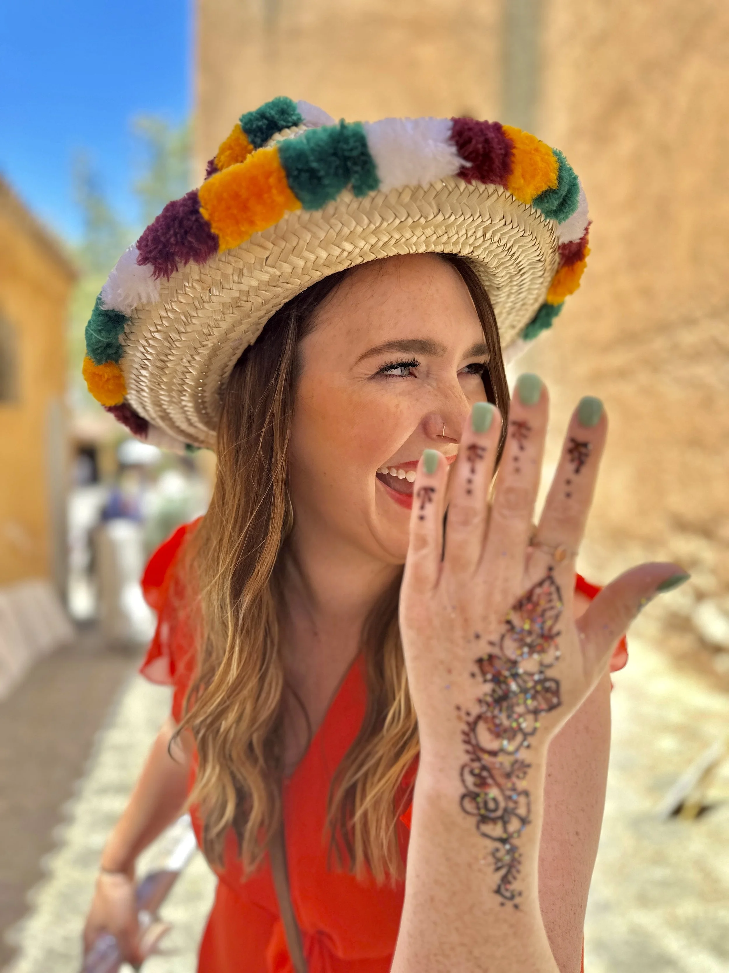 Henna Hands in Morocco