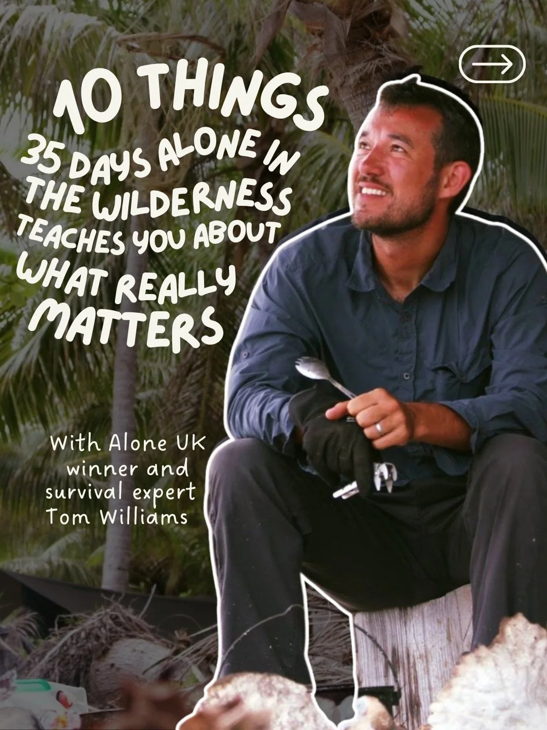 What does a man who survived 35 days completely alone in the wilderness come back with?

Not just a &pound;100,000 check&hellip;

A completely different understanding of fear, happiness, and why modern life is quietly making us all a little worse.

I