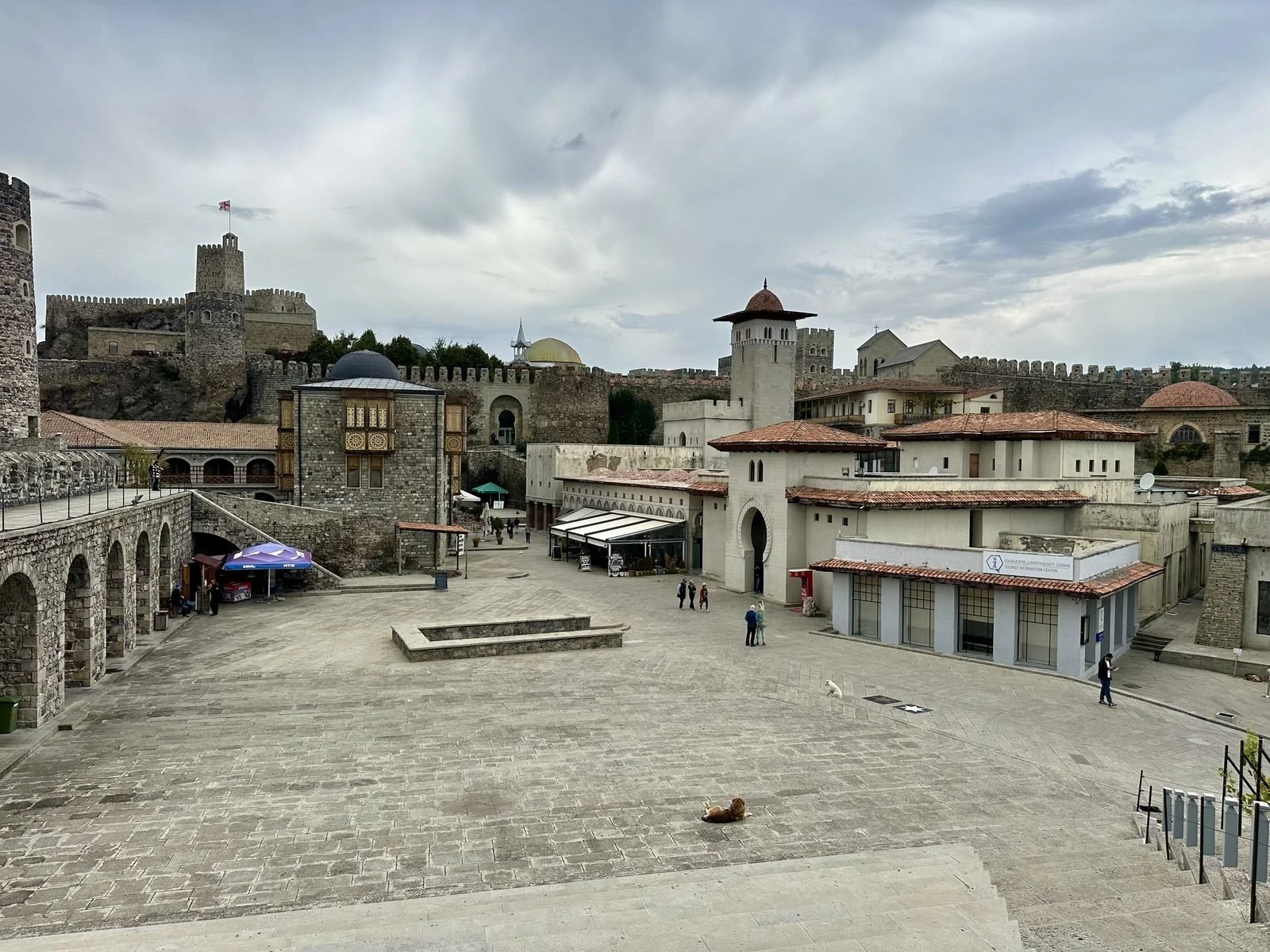 Inside the walls of Rabati Fortress in Akhaltsikhe