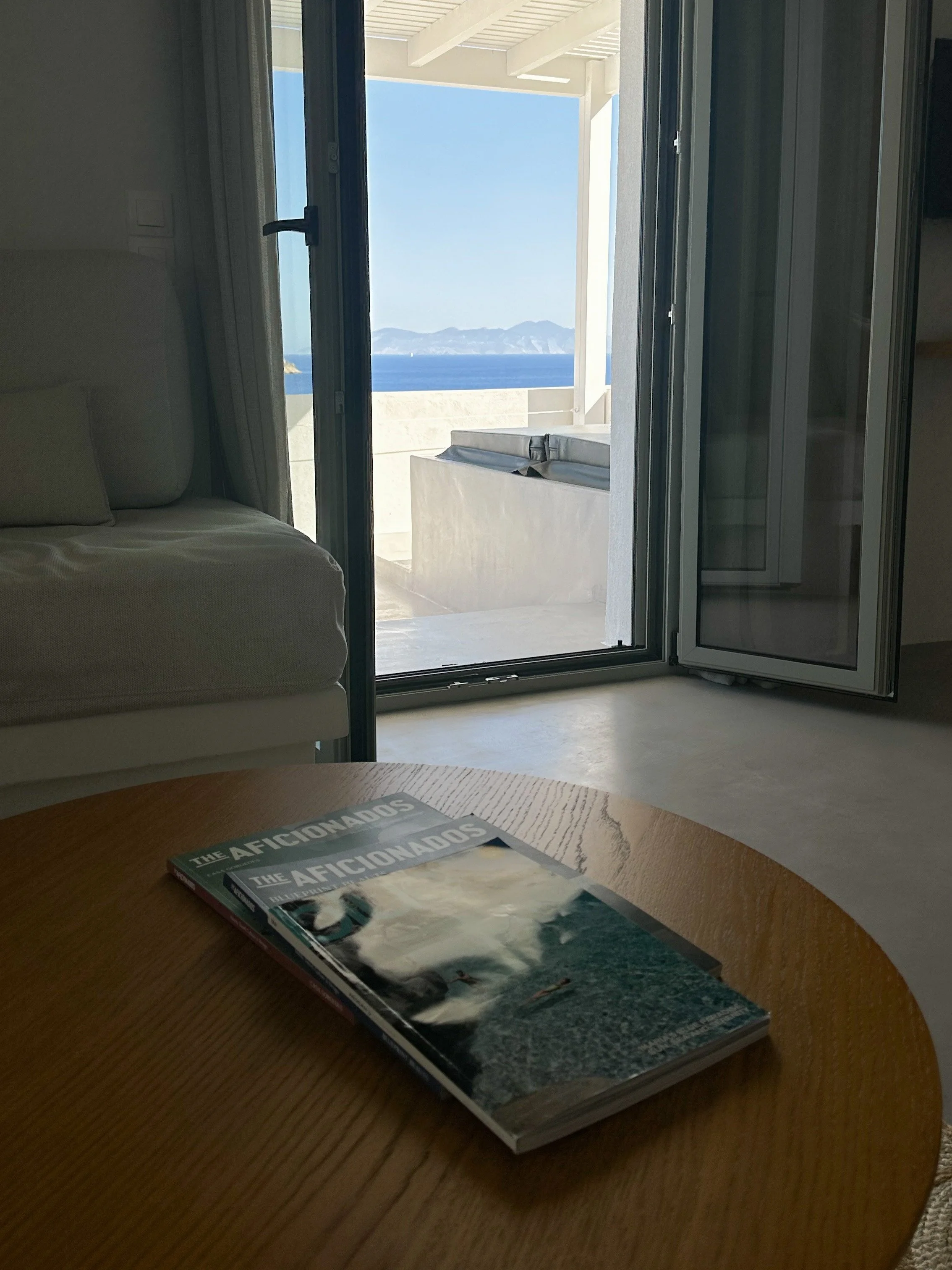 One of the views from inside a Nostos guest's room.