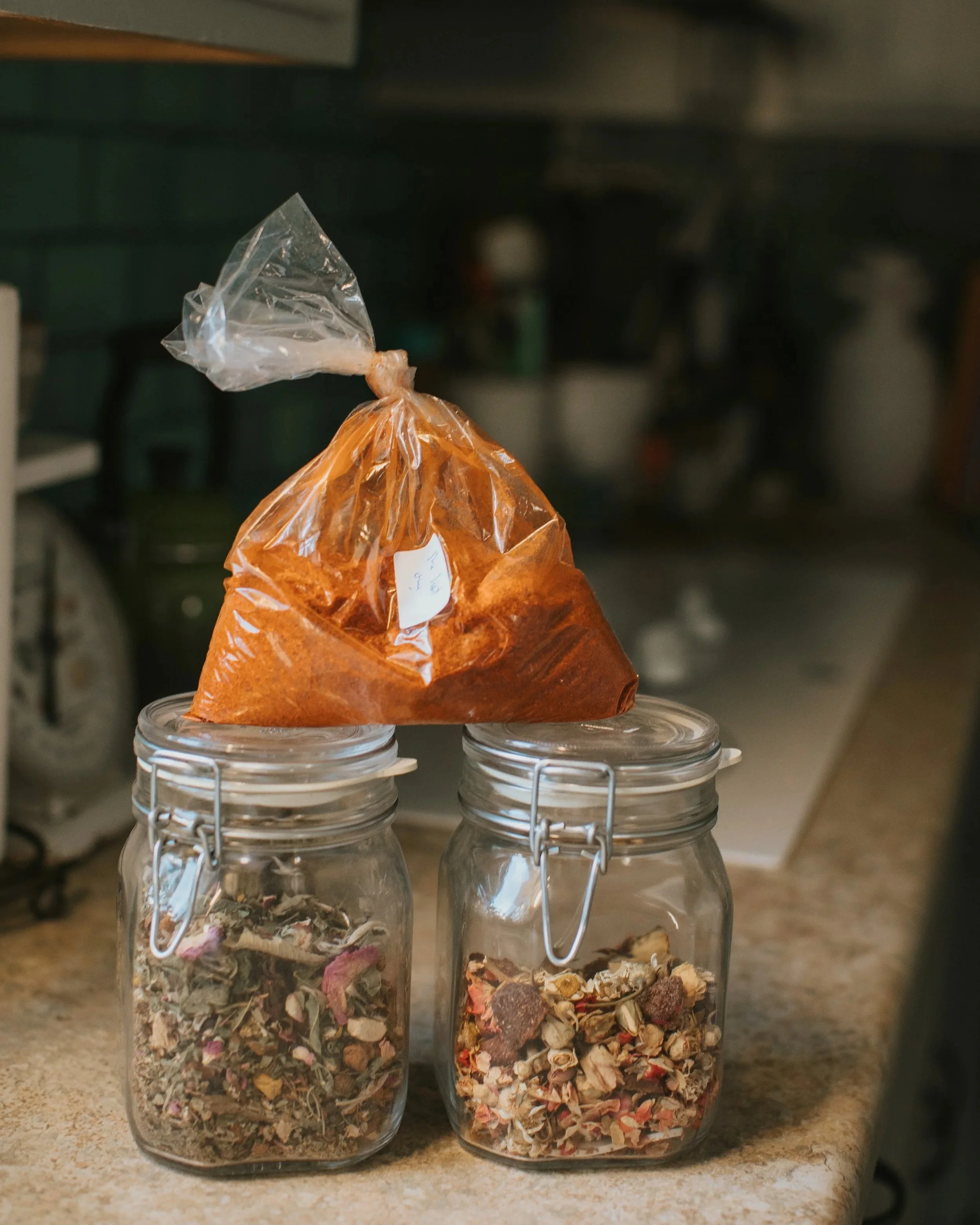 Moroccan tea and spice blends from the Marrakech apothecaries.