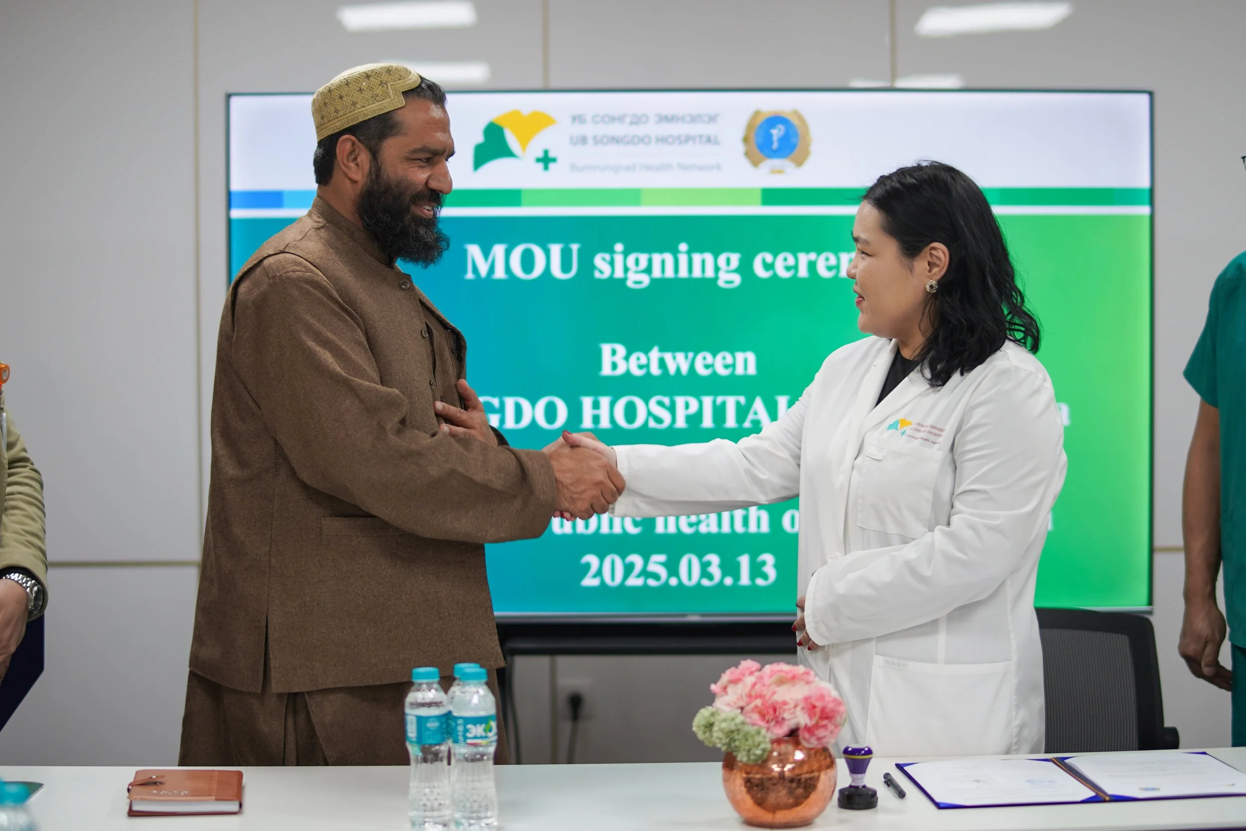 UB Songdo Hospital of Mongolia and the Ibn e Sin Cardiac and Thoracic Surgery Center of Afghanistan