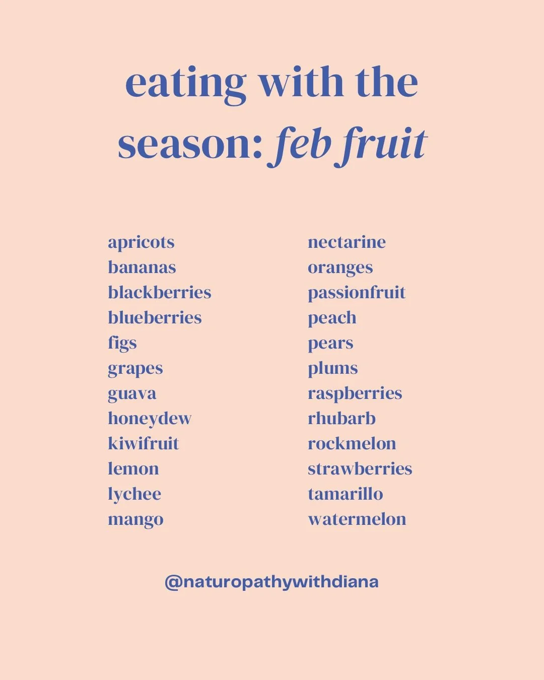 Your trusty list for the month 🔐!!! 

You need another reminder as to why it&rsquo;s better to eat seasonally? 

- Better flavour 
- More nutritious 
- Sustainable
- Encourages variety in your diet
- Suits and supports your immune system at that tim