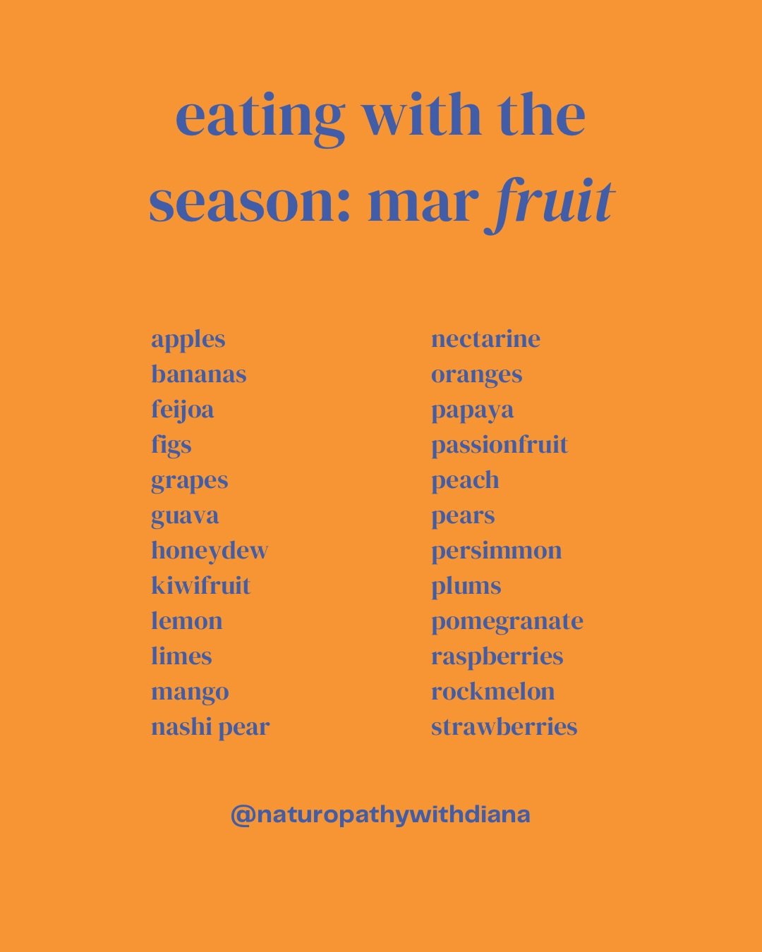 Your trusty list for the month 🔐!!! It&rsquo;s autumn!!!

You need another reminder as to why it&rsquo;s better to eat seasonally? 

- Better flavour 
- More nutritious 
- Sustainable
- Encourages variety in your diet
- Suits and supports your immun