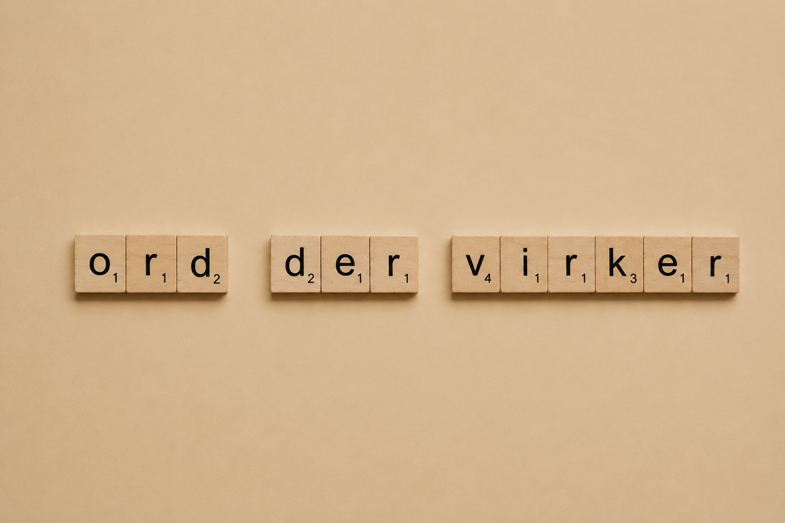 Ord, der virker