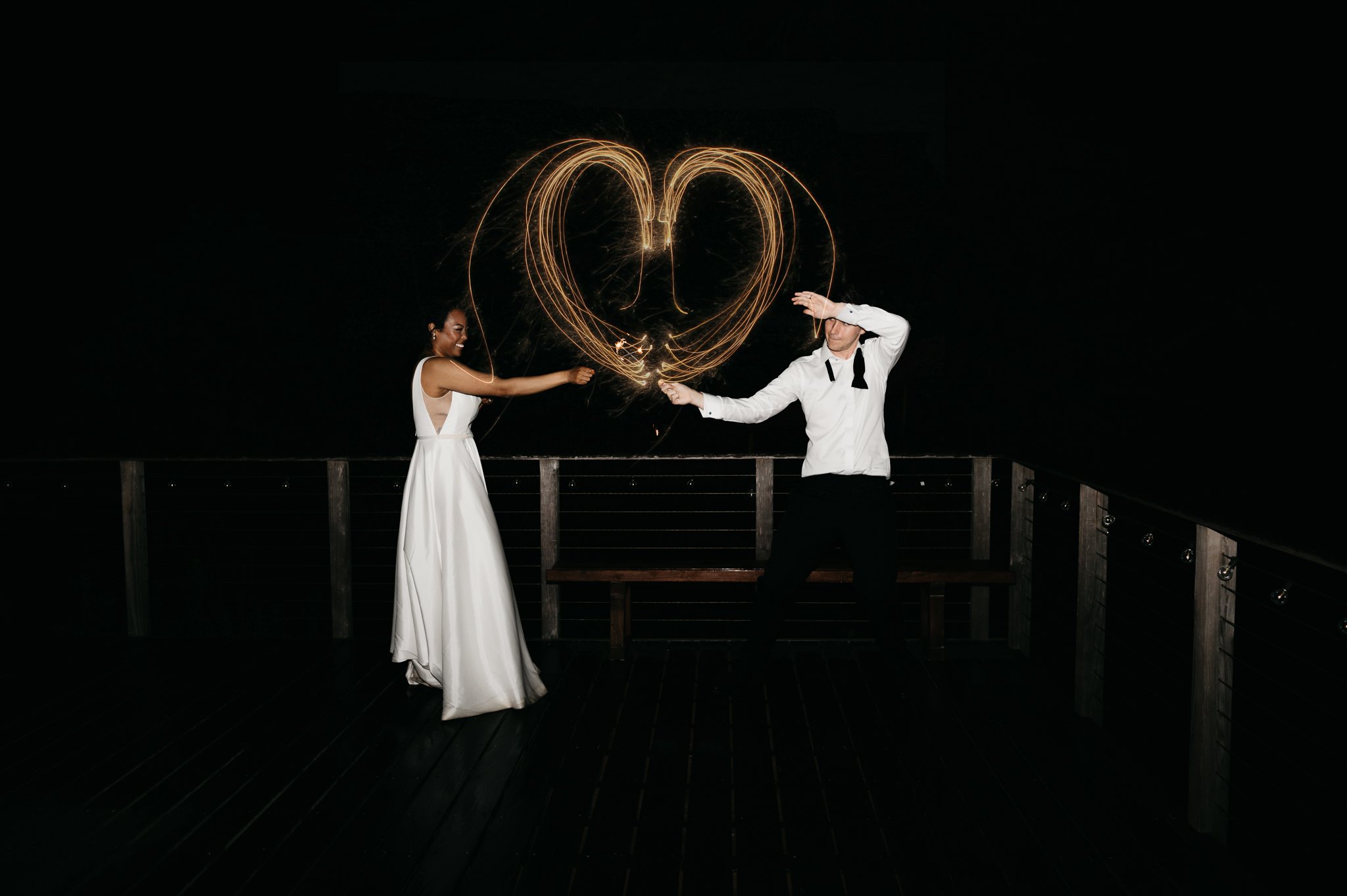 Wind-and-Sea-California-Reception-sparklers-heart