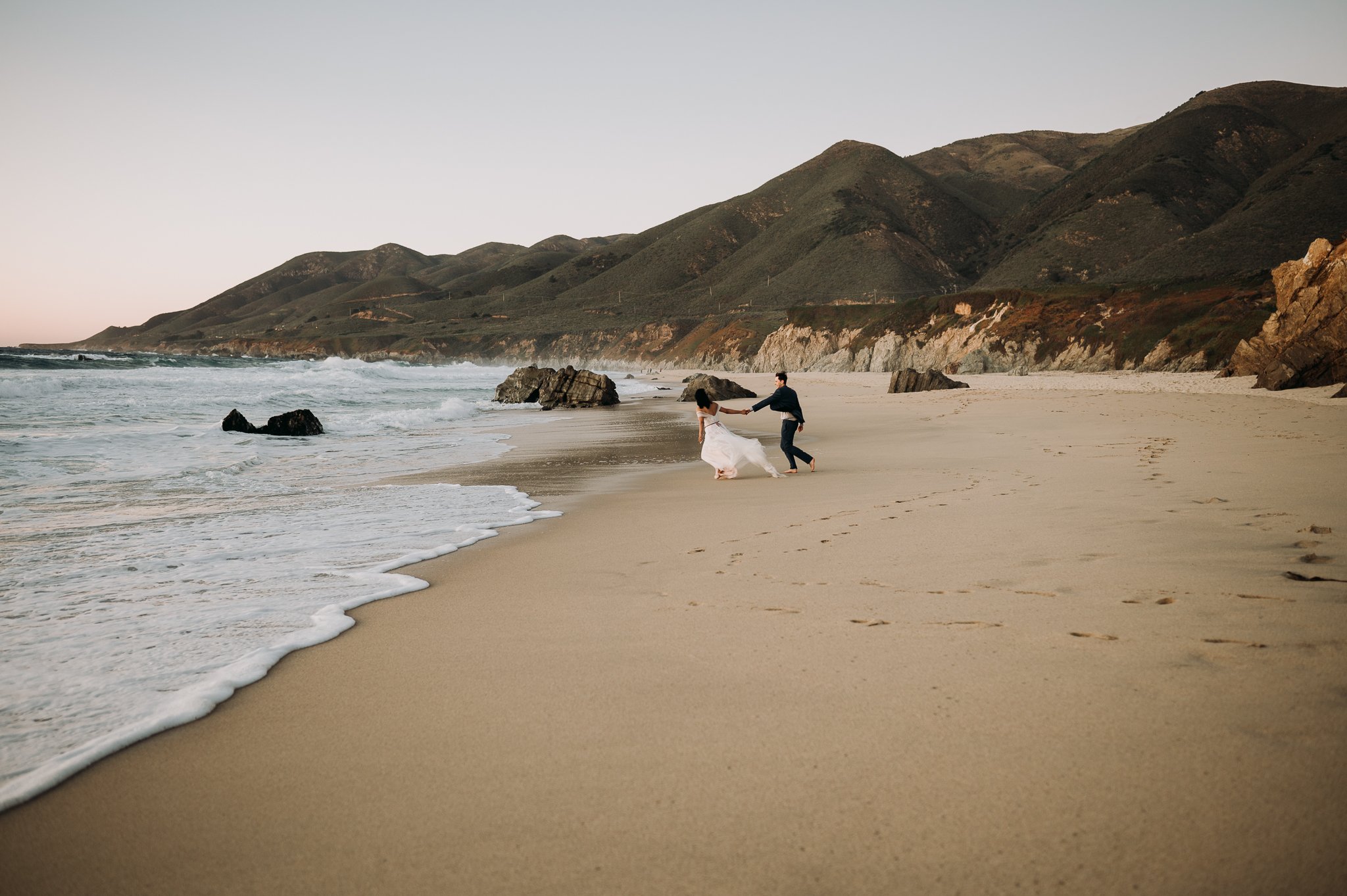 Big-Sur-bride-groom-beach-post-wedding-day-adventure