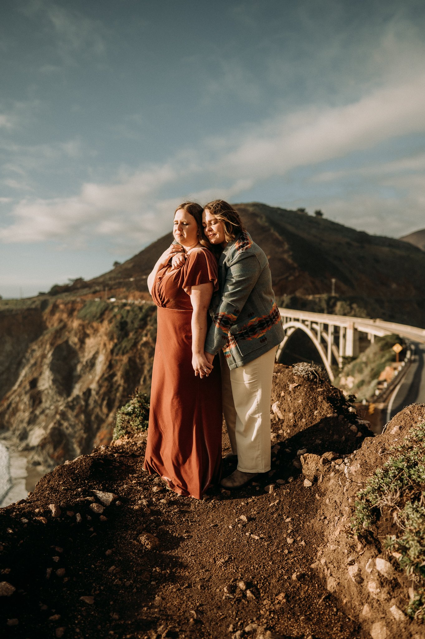 Bixby-Creek-Bidge-same-sex-Engagement-Photography